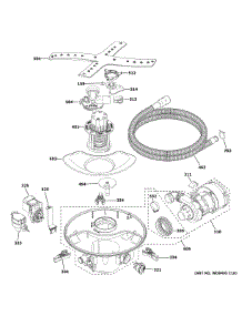 Motor, Sump & Filter Assembly parts for Ge Dishwasher CDT805P2N1S1 from AppliancePartsPros.com