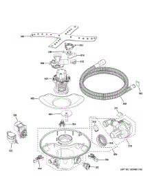 Motor, Sump & Filter Assembly parts for Ge Dishwasher CDT805P2N8S1 from AppliancePartsPros.com