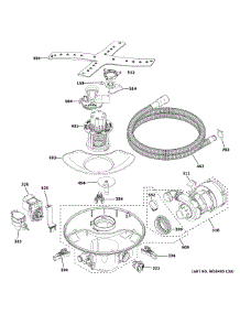 Motor, Sump & Filter Assembly parts for Ge Dishwasher CDT845P3N2D1 from AppliancePartsPros.com