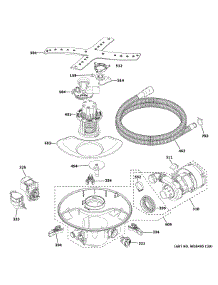 Motor, Sump & Filter Assembly parts for Ge Dishwasher CDT845P3N3D1 from AppliancePartsPros.com