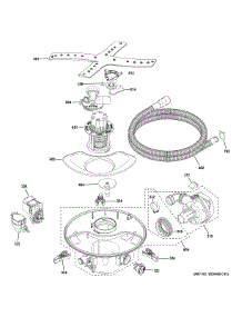 Motor, Sump & Filter Assembly parts for Ge Dishwasher CDT845P3N8D1 from AppliancePartsPros.com