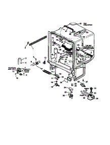 Tub parts for Caloric Dishwasher CDU500CB/P1188319W from AppliancePartsPros.com