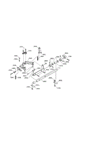 Feed Dog Base / Horizontal Feed Shaft parts for Singer Electronic Sewing Machine CE-350 from AppliancePartsPros.com