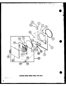 Loading Door parts for Amana Dryer CE2402-P7762335W from AppliancePartsPros.com