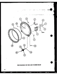 Rear Bulkhead parts for Amana Dryer CE2402-P7762335W from AppliancePartsPros.com