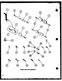 Power Cord And Terminals (Cg2412 / P7762236w) parts for Amana Dryer CE2402-P7762335W from AppliancePartsPros.com
