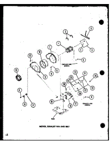 Motor parts for Amana Dryer CE3402L/P1118309WL from AppliancePartsPros.com