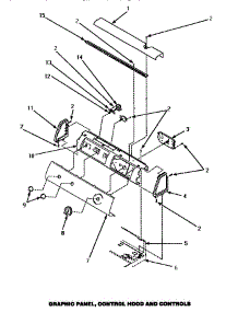 Graphic Panel, Control Hood & Controls (Ce4307l / P1163514wl) (Ce4307w / P1163513ww) parts for Amana Dryer CE4307W/P1163513WW from AppliancePartsPros.com