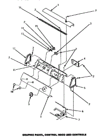 Graphic Panel, Control Hood & Controls (Ce8407w / Pce8407w) (Ce8427w / Pce8427w) parts for Amana Dryer CE8407W-PCE8407W from AppliancePartsPros.com