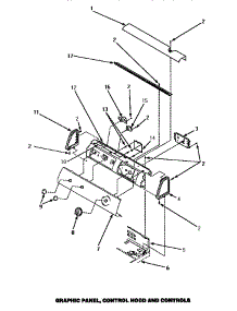 Graphic Panel, Control Hood & Controls parts for Amana Dryer CE8507W/P1163609WW from AppliancePartsPros.com