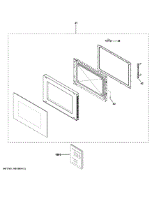 Door Parts parts for Ge Countertop Microwave CEB515M2N1S5 from AppliancePartsPros.com