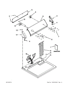 Top And Console Parts parts for Crosley Dryer CED126SBW0 from AppliancePartsPros.com