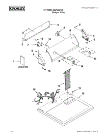 Top And Console Parts parts for Crosley Dryer CED126SXQ0 from AppliancePartsPros.com
