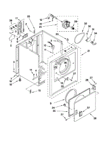 Cabinet Parts parts for Crosley Dryer CED126SXQ0 from AppliancePartsPros.com