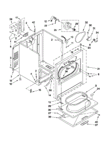 Cabinet Parts parts for Crosley Dryer CED137HXW0 from AppliancePartsPros.com