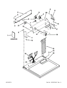 Top And Console Parts parts for Crosley Dryer CED137SBW0 from AppliancePartsPros.com