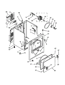 Cabinet Parts parts for Crosley Dryer CED137SDW0 from AppliancePartsPros.com