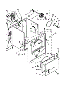 Cabinet Parts parts for Crosley Dryer CED137SXQ0 from AppliancePartsPros.com