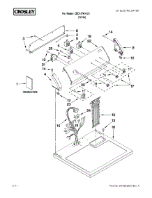 Top And Console Parts parts for Crosley Dryer CED147HXW0 from AppliancePartsPros.com