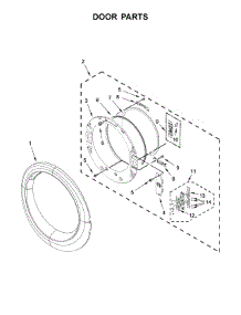 Door Parts parts for Crosley Dryer CED7464GW1 from AppliancePartsPros.com