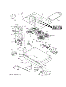 Control Panel & Cooktop parts for Ge Electric Cooktop CEP70302M2S1 from AppliancePartsPros.com