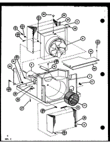 Evaporator And Fan Motor parts for Amana Room Air Conditioner CES2183HER/P9945901R from AppliancePartsPros.com