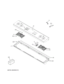 Control Panel parts for Ge Electric Range CES700M2N1S5 from AppliancePartsPros.com