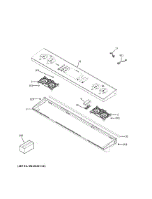 Control Panel parts for Ge Electric Range CES700M2N2S5 from AppliancePartsPros.com