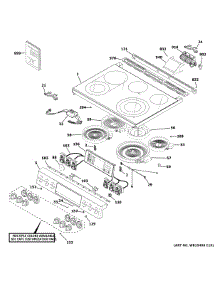 Control Panel & Cooktop parts for Ge Electric Range CES700P3M2D1 from AppliancePartsPros.com