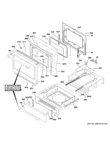 Door & Drawer Parts parts for Ge Electric Range CES700P3M2D1 from AppliancePartsPros.com