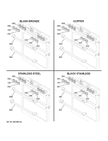 Cafe Customization parts for Ge Electric Range CES750P2M1S1 from AppliancePartsPros.com