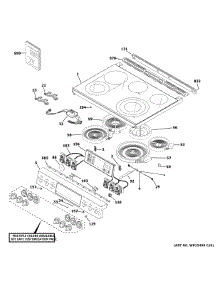 Control Panel & Cooktop parts for Ge Electric Range CES750P3M2D1 from AppliancePartsPros.com