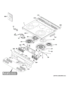 Control Panel & Cooktop parts for Ge Electric Range CES750P4M2W2 from AppliancePartsPros.com