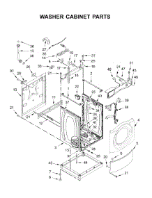 Washer Cabinet Parts parts for Whirlpool Laundry Center CET9000GQ0 from AppliancePartsPros.com