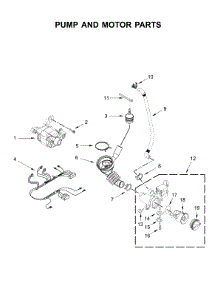 Pump & Motor Parts parts for Whirlpool Laundry Center CET9000GQ0 from AppliancePartsPros.com