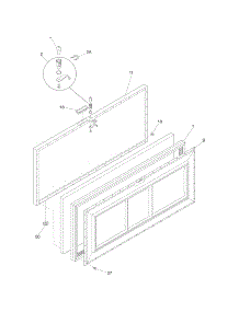 Door parts for Crosley Chest Freezer CF139 from AppliancePartsPros.com