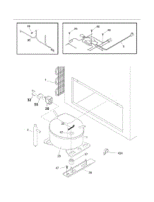 System parts for Crosley Chest Freezer CF204 from AppliancePartsPros.com