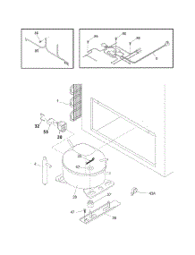 System parts for Crosley Chest Freezer CF206 from AppliancePartsPros.com