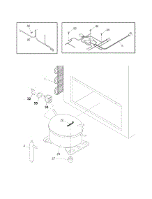 System parts for Crosley Chest Freezer CFC05MW0 from AppliancePartsPros.com