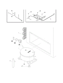 System parts for Crosley Chest Freezer CFC09LW0 from AppliancePartsPros.com