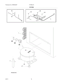 System parts for Crosley Chest Freezer CFC09LW3 from AppliancePartsPros.com