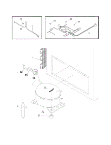 System parts for Crosley Chest Freezer CFC09LW5 from AppliancePartsPros.com