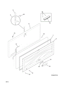 Door parts for Crosley Chest Freezer CFC162QWB from AppliancePartsPros.com
