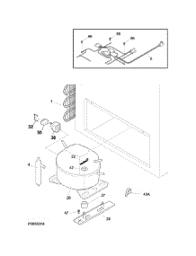 System parts for Crosley Chest Freezer CFC162QWB from AppliancePartsPros.com
