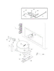 System parts for Crosley Chest Freezer CFC25LW0 from AppliancePartsPros.com