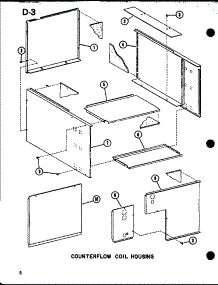 Counterflow Coil Housing (D67636-24 / P67636-24C) (D67636-20 / P67636-20C) (D67636-16 / P67636-16C) parts for Amana Central Air Conditioner CFC36AOM-A/P67487-5C from AppliancePartsPros.com