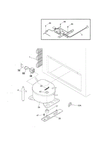 System parts for Crosley Chest Freezer CFCH15LW4 from AppliancePartsPros.com