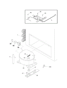System parts for Crosley Chest Freezer CFCH15LW5 from AppliancePartsPros.com