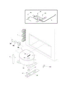 System parts for Crosley Chest Freezer CFCH20LW0 from AppliancePartsPros.com