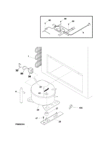 System parts for Crosley Chest Freezer CFCH25LW2 from AppliancePartsPros.com